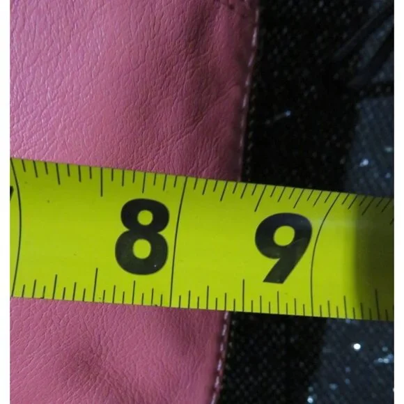 Coach 2008 Bonnie Brass Kisslock Purse Pink Full Grain Leather & Chain strap cro - Picture 11 of 11